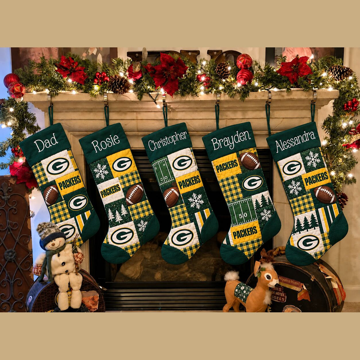 All Football Teams Team-Inspired Holiday Christmas Stocking for Football Fans - 5To9Vibe