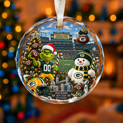 All Football Teams Christmas Vibe Snow Glass Ornament With Gift Box Trending - 5to9vibe