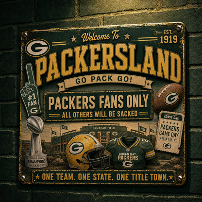 All Football Fans Teams Rustic Only Vintage Metal Sign - 5to9vibe