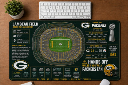 All Football Stadium Schematic Desk Mat Mouse Pad Plus Size - 5to9vibe