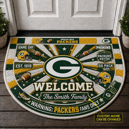Official-Inspired Football Fan Custom Premium Welcome Mat – Personalized Doormat