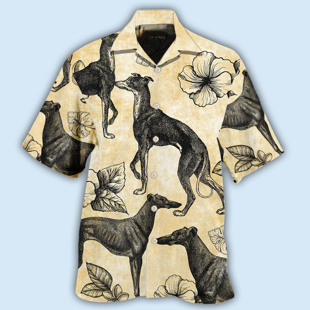 Greyhound Tropical Floral I Love That - Hawaiian Shirt 