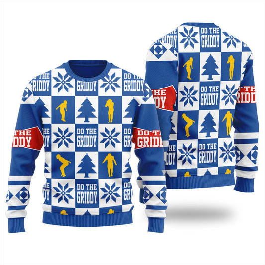 Griddy Dance Football Men's Ugly Christmas Sweater