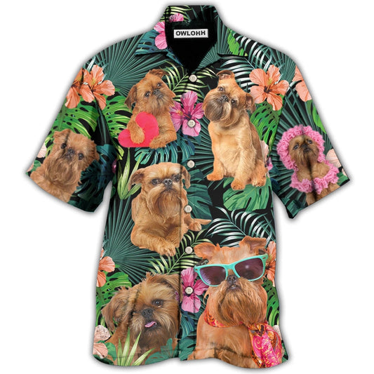 Hawaiian Shirt / Adults / S Griffon Brussels Dog Tropical Style Dog Lover - Hawaiian Shirt 