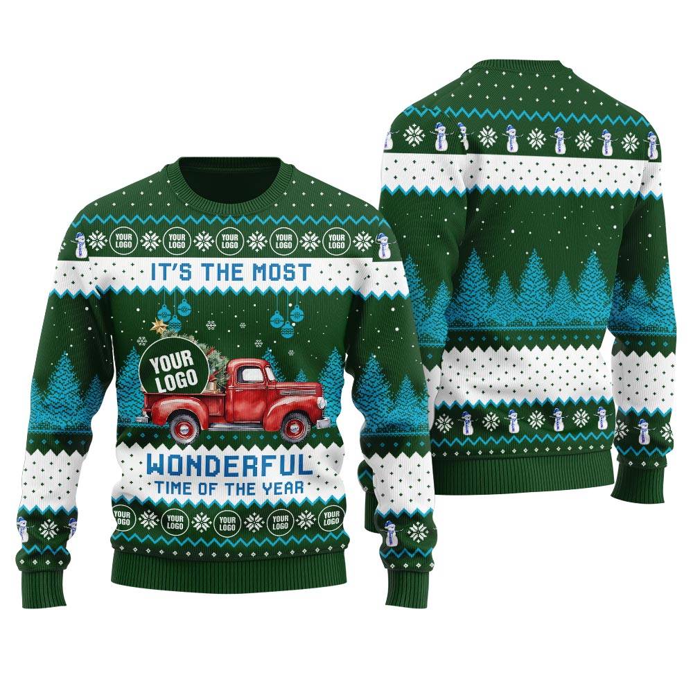 Christmas Vacation Car Custom Logo Christmas Sweater Men
