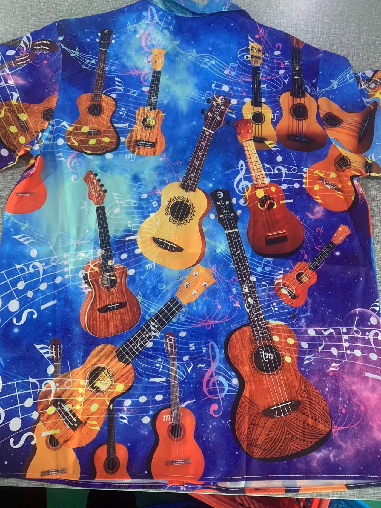 Guitar Ukulele Love Forever Style - Hawaiian Shirt 