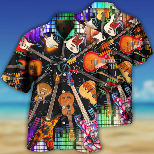 Guitar Love Music Style - Hawaiian Shirt 