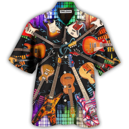 Hawaiian Shirt / Adults / S Guitar Love Music Style - Hawaiian Shirt 