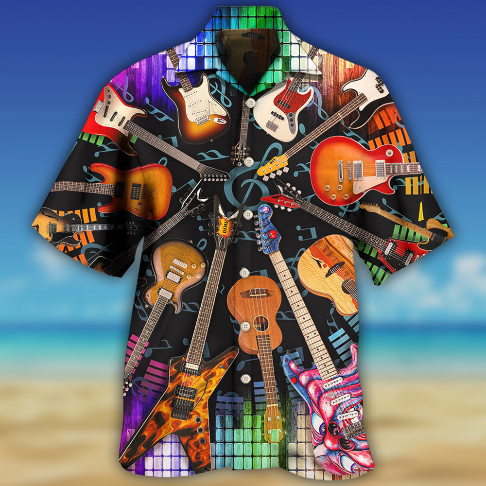 Guitar Love Music Style - Hawaiian Shirt 