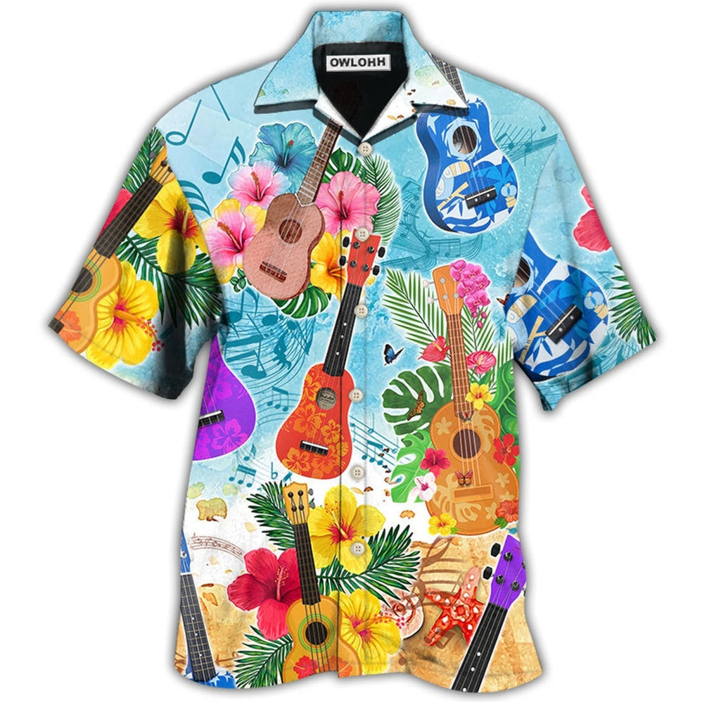 Hawaiian Shirt / Adults / S Guitar Tropical Hawaii Ukulele - Hawaiian Shirt 