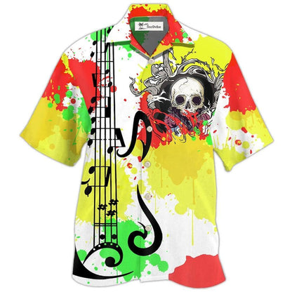 Hawaiian Shirt / Adults / S Guitar Colorful Style - Hawaiian Shirt 