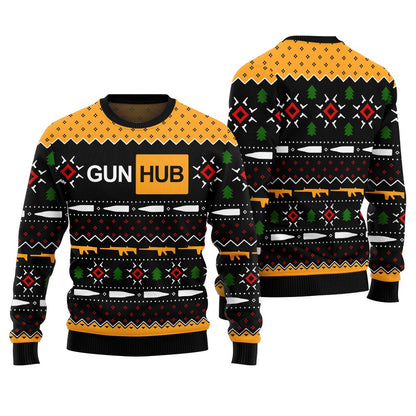Gun Hub Funny Ugly Christmas Sweater