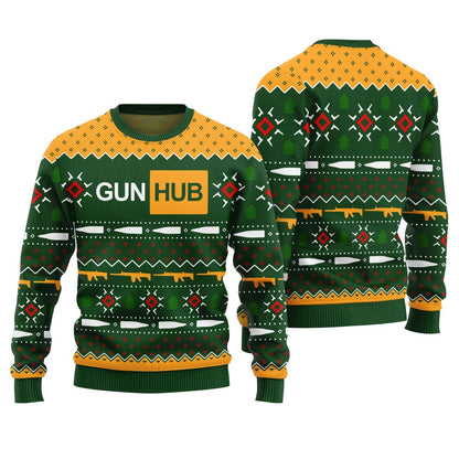 Gun Hub Funny Ugly Christmas Sweater