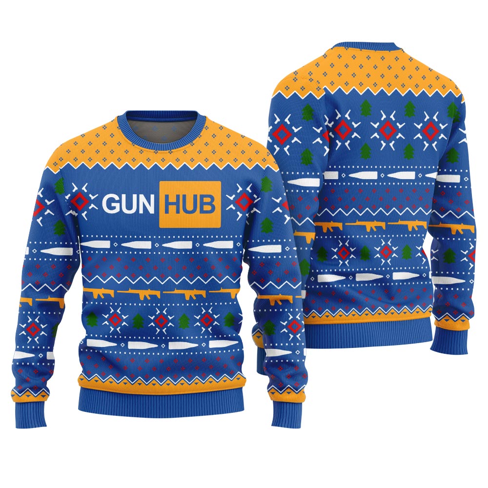 Gun Hub Funny Ugly Christmas Sweater