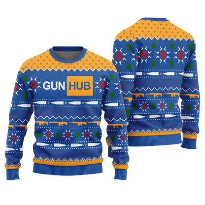 Gun Hub Funny Ugly Christmas Sweater