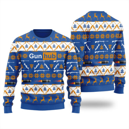 Gun Hub Men's Ugly Christmas Sweater