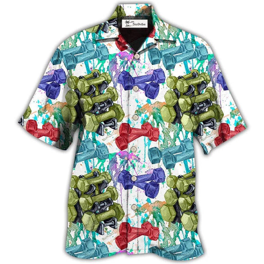 Hawaiian Shirt / Adults / S Gym Colorful I'm So Happy - Hawaiian Shirt 