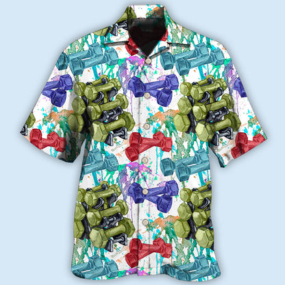Gym Colorful I'm So Happy - Hawaiian Shirt 