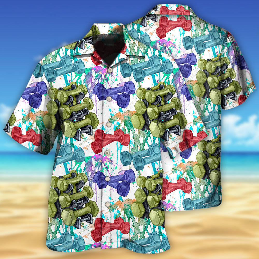 Gym Colorful I'm So Happy - Hawaiian Shirt 