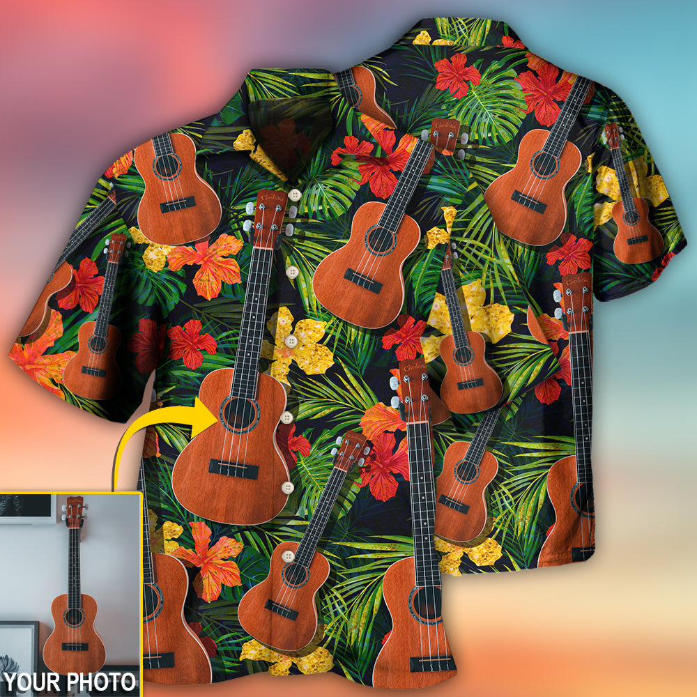 Guitar Various Style Tropical Custom Photo - Hawaiian Shirt 