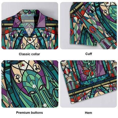 Cthulhu Church Stained Glass - Hawaiian Shirt