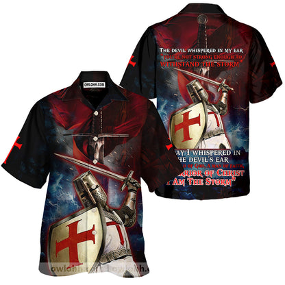 A Warrior Of Christ I Am The Storm - Unisex Hawaiian Shirt For Men and Women
