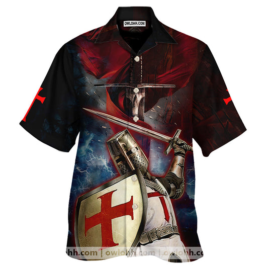 A Warrior Of Christ I Am The Storm - Unisex Hawaiian Shirt For Men and Women
