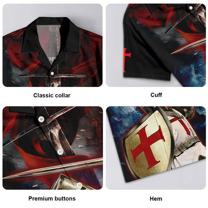 A Warrior Of Christ I Am The Storm - Unisex Hawaiian Shirt For Men and Women
