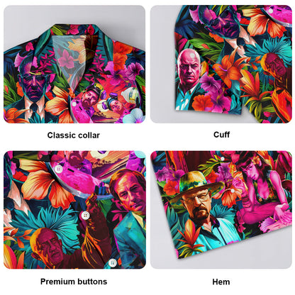 Breaking Bad Synthwave Tropical Summer Special - Unisex Hawaiian Shirt For Men and Women