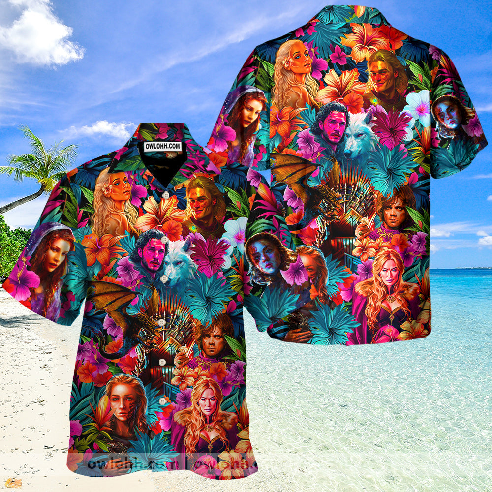 Game Of Thrones Synthwave Tropical Summer Special - Unisex Hawaiian Shirt For Men and Women