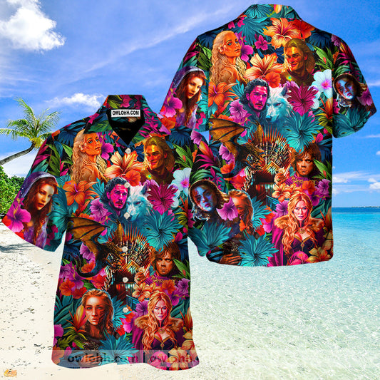 Game Of Thrones Synthwave Tropical Summer Special - Unisex Hawaiian Shirt For Men and Women