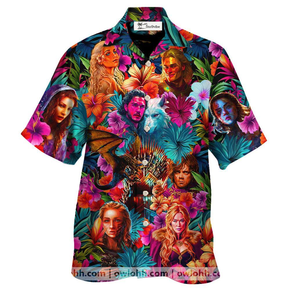Game Of Thrones Synthwave Tropical Summer Special - Unisex Hawaiian Shirt For Men and Women