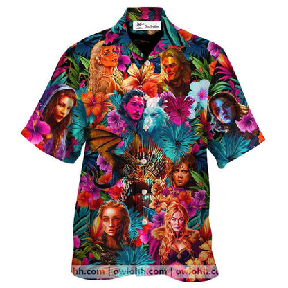 Game Of Thrones Synthwave Tropical Summer Special - Unisex Hawaiian Shirt For Men and Women