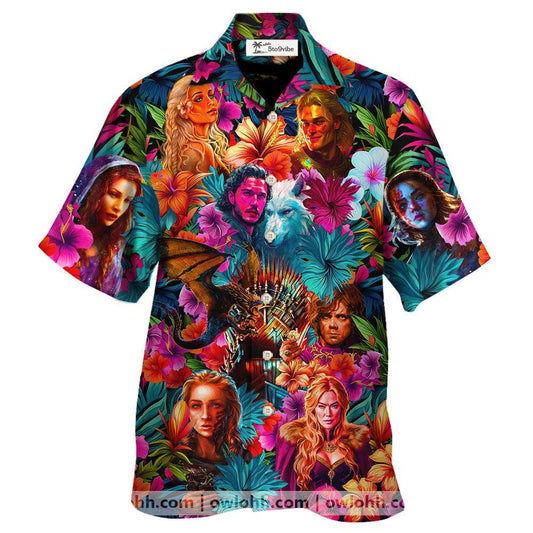 Game Of Thrones Synthwave Tropical Summer Special - Unisex Hawaiian Shirt For Men and Women