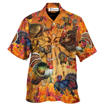Turkey Happy Wishbone Thanksgiving - Unisex Hawaiian Shirt For Men and Women