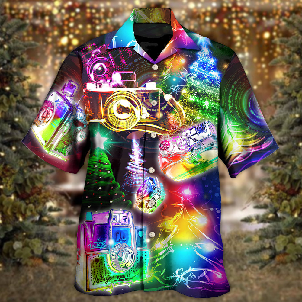 Camera Christmas Merry Everything Happy Always - Hawaiian Shirt 