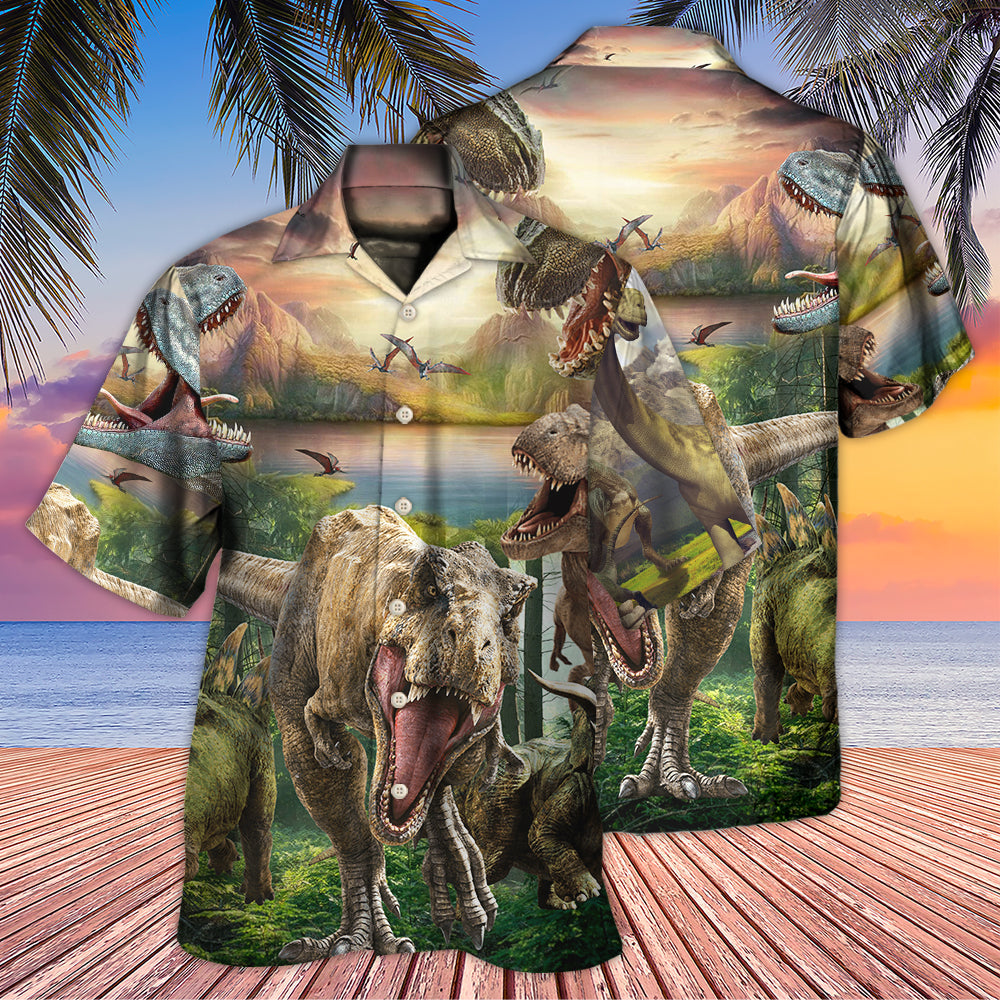 Dinosaur I Am Roarsome - Unisex Hawaiian Shirt For Men and Women
