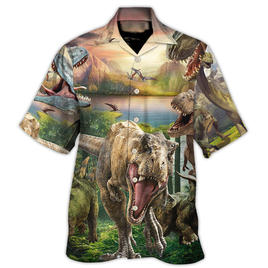 Dinosaur I Am Roarsome - Unisex Hawaiian Shirt For Men and Women