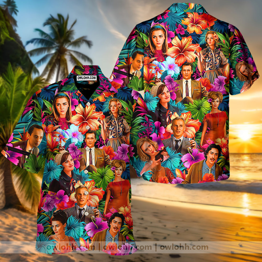 Mad Men Synthwave Tropical Summer Special - Unisex Hawaiian Shirt For Men and Women