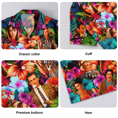 Mad Men Synthwave Tropical Summer Special - Unisex Hawaiian Shirt For Men and Women