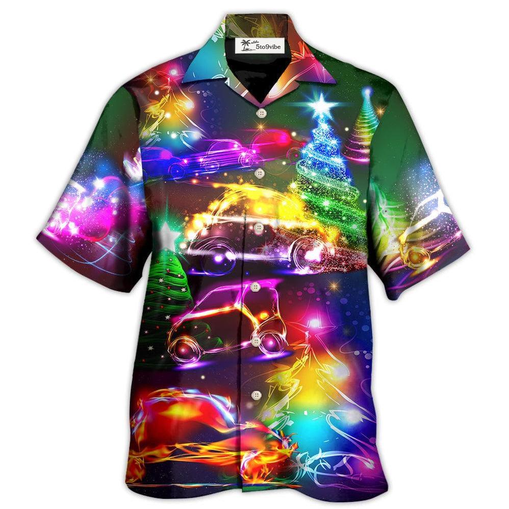 Hawaiian Shirt / Adults / S Car Christmas Merry Everything Happy Always - Hawaiian Shirt 