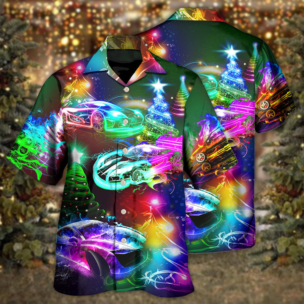 Car Racing Christmas Merry Everything Happy Always - Hawaiian Shirt 
