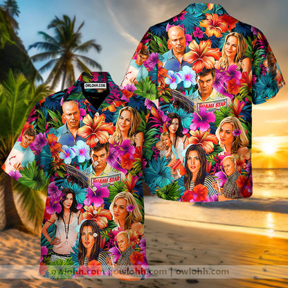 Dexter Synthwave Tropical Summer Special - Unisex Hawaiian Shirt For Men and Women