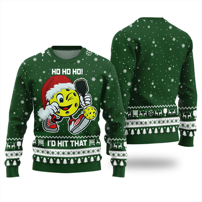 HO HO HO I'd Hit That Pickleball Christmas Sweater