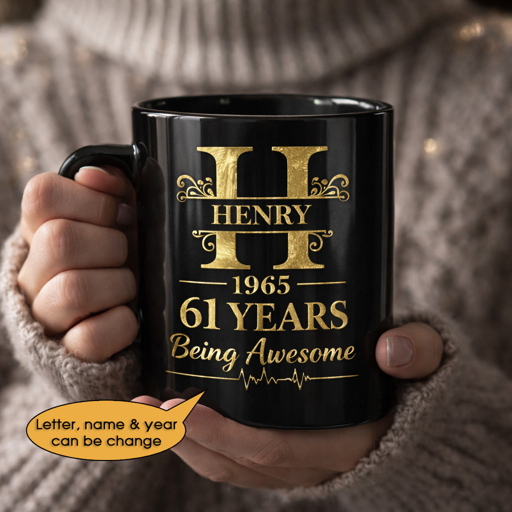 11oz Ceramic Mug Age personalized name, year, letter for birthday - 11oz Ceramic Mug Hot Sale