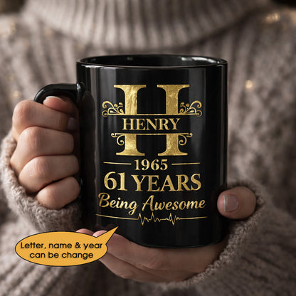 11oz Ceramic Mug Age personalized name, year, letter for birthday - 11oz Ceramic Mug Hot Sale