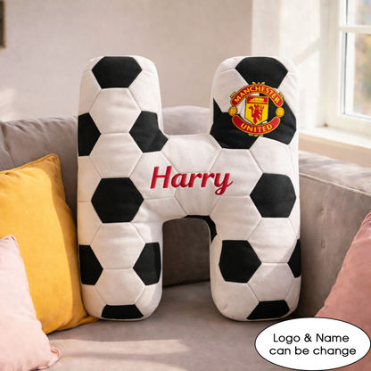 Football UK Pillow Custom Name and Logo All Teams Irregular-Shaped Pillow Custom