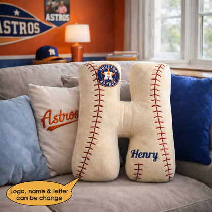 Baseball Pillow Custom Name and Logo All Teams  Irregular-Shaped Pillow Custom