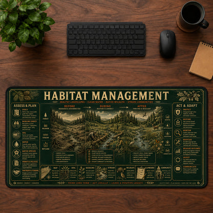 Habitat Management Desk Mat Mouse Pad | 5To9Vibe