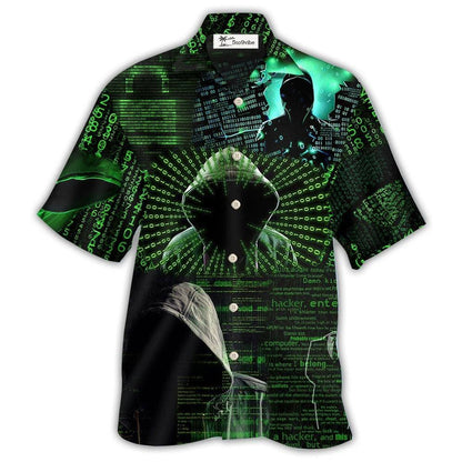 Hawaiian Shirt / Adults / S Hacker Cool Hacker - Hawaiian Shirt 
